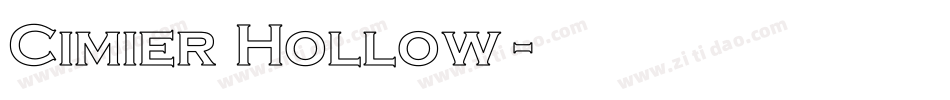 Cimier Hollow字体转换